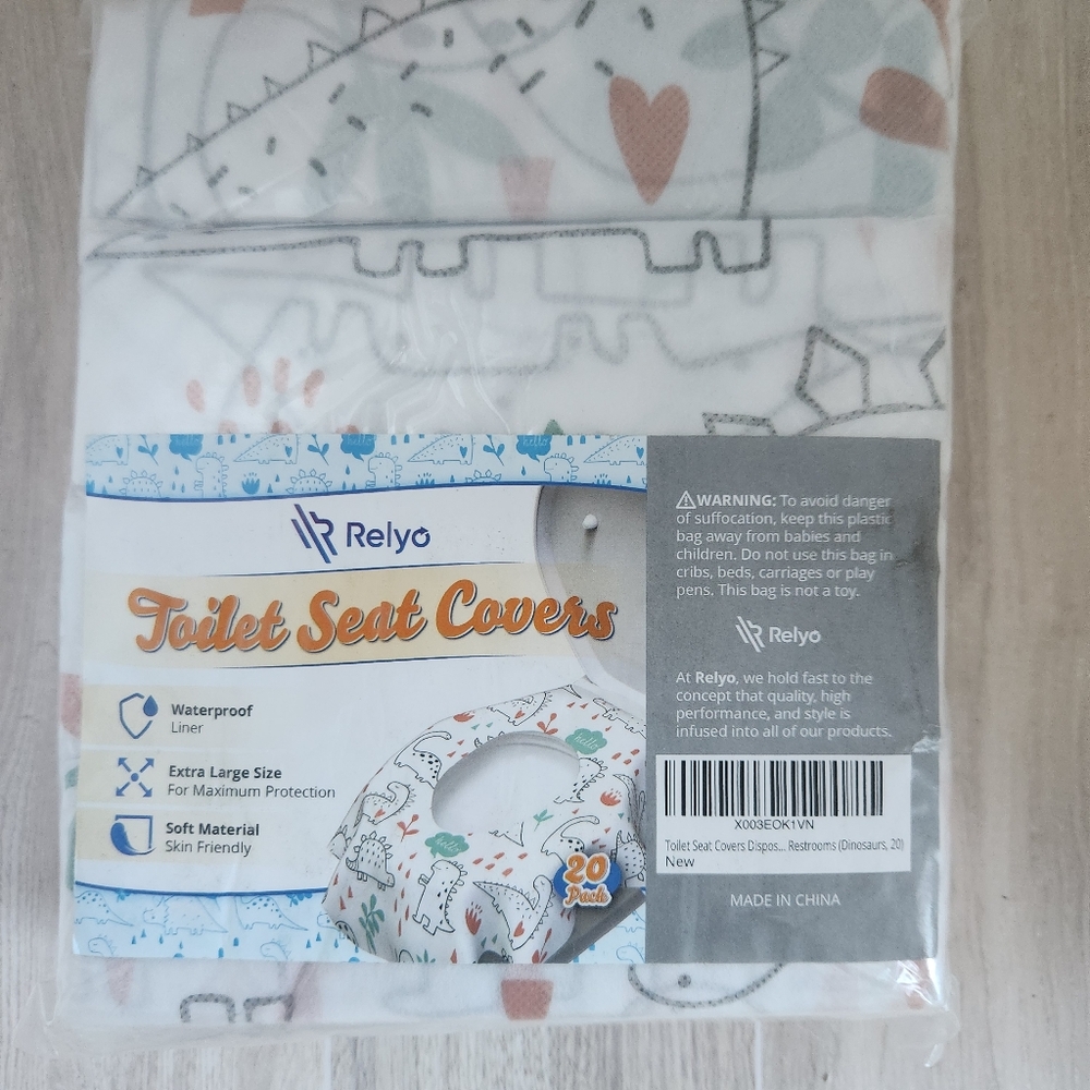 Relyo 20 Count Reusable Toilet Seat Covers